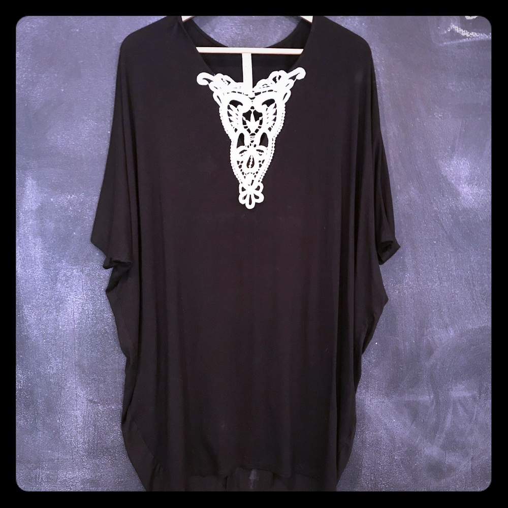 🌸 Flash Sale! Black Coverup Dress Harem Style (M)